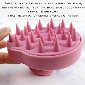 スカルプマッサージャー シャンプーブラシ ヘアケア 角質除去 ピンク Amazon.co.jp: 頭皮マッサージャー、濡れた髪と乾いた髪に適した